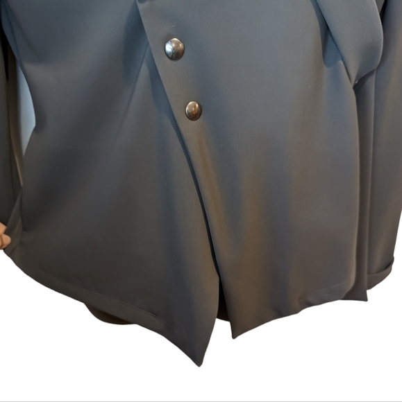 sarah Pacini grey asymmetrical jacket size 1 - Picture 4 of 9